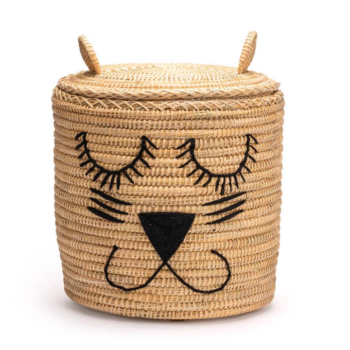 Børnepalme kurv i rattan med lås - 20, 30 og 40 cm for engroshandel hos ZocoChic