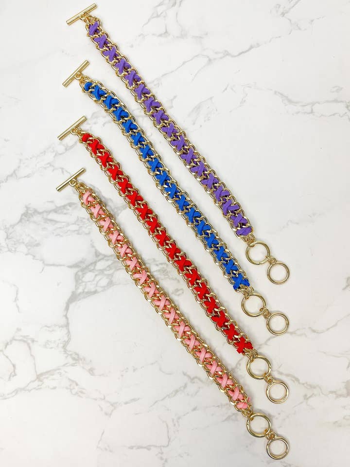 Link Toggle Bracelets for wholesale by Prep Obsessed Wholesale