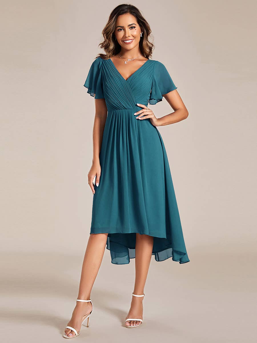 Ever-Pretty – Großhandel Kleid – Damen – Chiffonkleider mit plis­sierten Rüschen für Hochzeitsgäste53