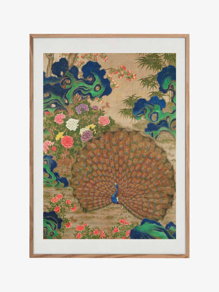 Kinesisk påfugl og blomster (1600-tallet) for engroshandel hos Pictufy Wholesale
