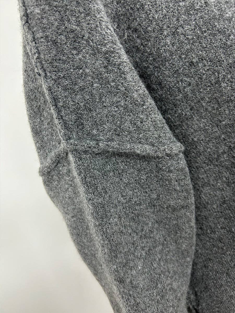 Suhkasana – wholesale Mjukisset – Dam – Polotröja med sidoslits och stickad tröja samt byxor med vida ben2