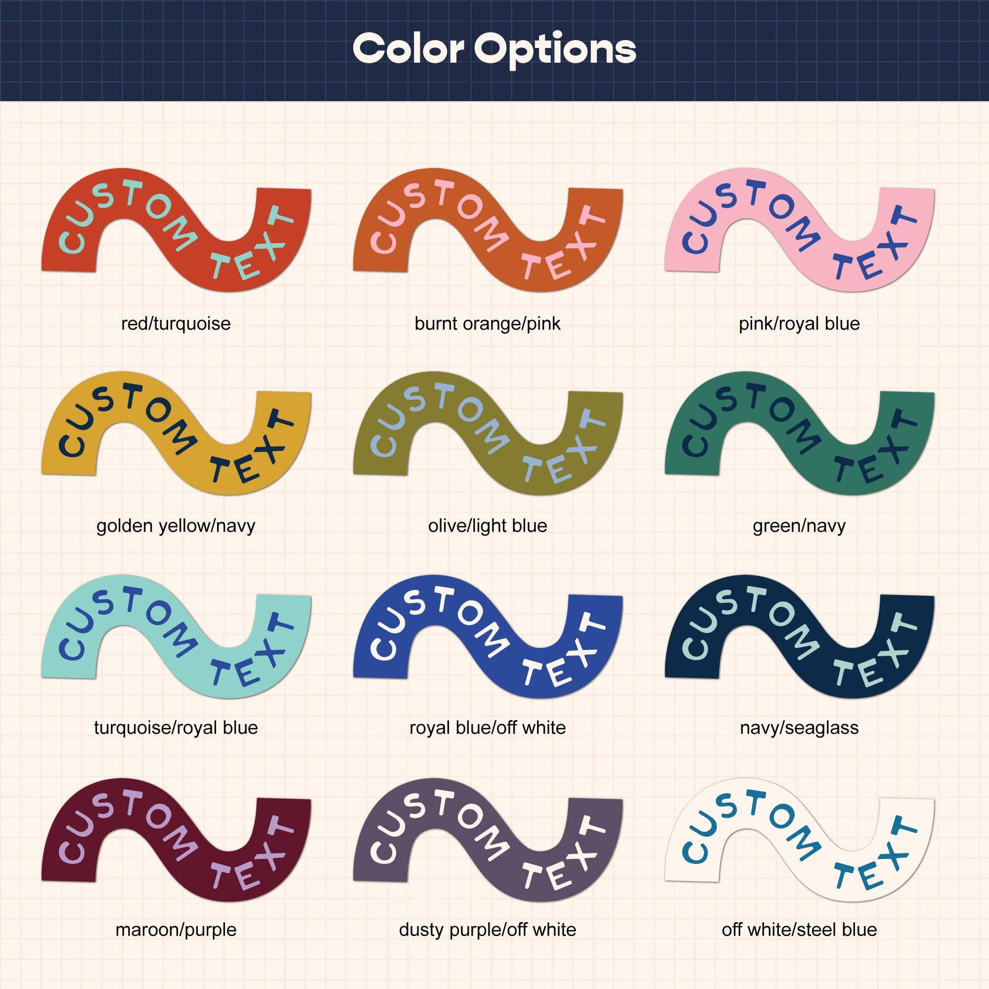 Endless August Supply Co. - Wholesale Sticker - Customizable Squiggle Sticker | Name Drop Vinyl Sticker4