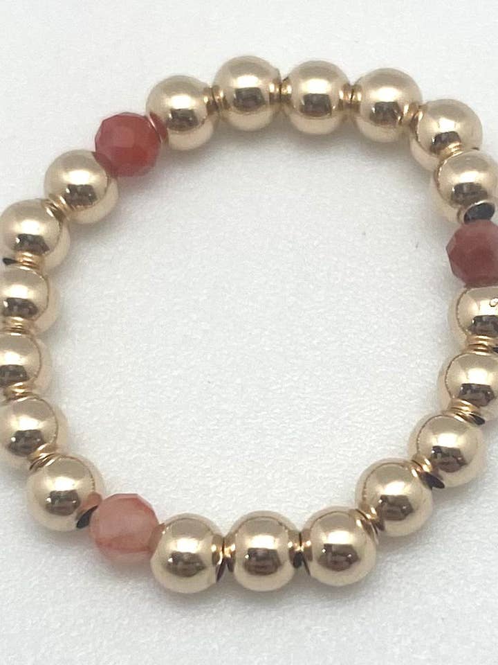 Pippi ring - guld/carnelian for engroshandel hos In2 design