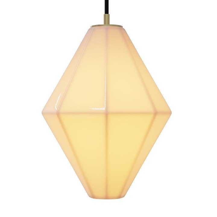 Pendentif suspendu en porcelaine diamantée pour la vente par The Bright Angle