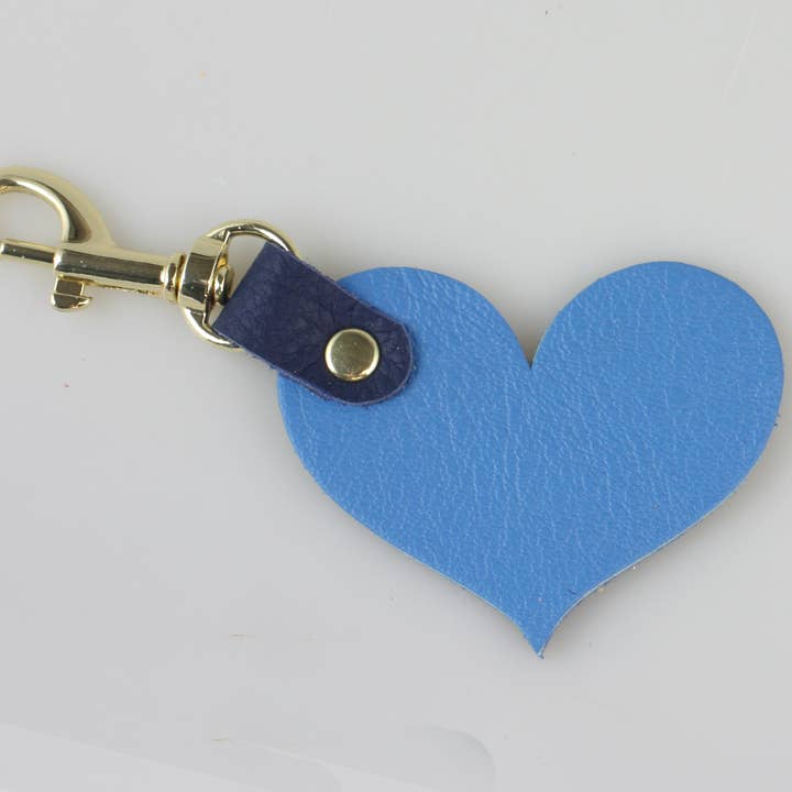 Zina Kao Exclusives - Wholesale Keychain – Women's - Two Tone Soft Leather Keychain: 2 shapes!18