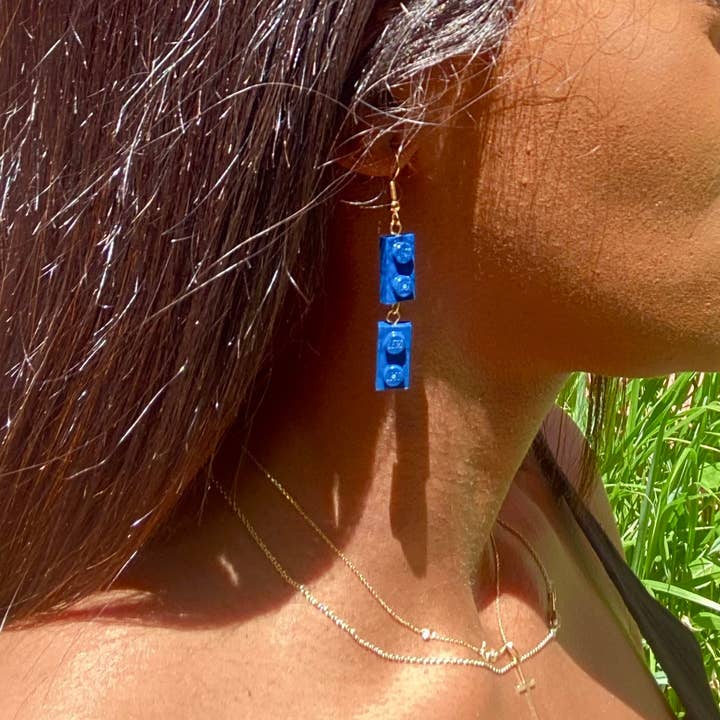 Brique d'Oreille - Wholesale Dangle Earrings - Gold dangling earrings - Les Papoteuses2