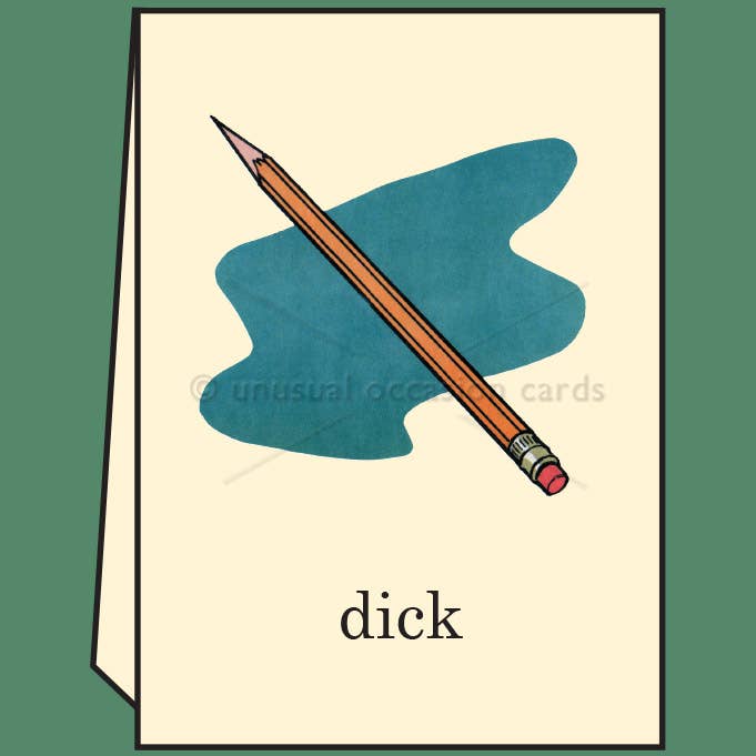 Crayon Dick pour la vente par Unusual Occasion Cards