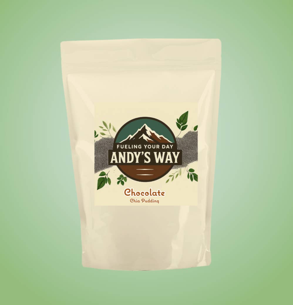 Andy's Way - Wholesale Pudding - Chocolate Chia Pudding 2lb Stand Up Pouch