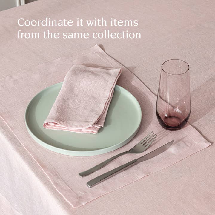 over&back - Wholesale Tablecloth - 100% Linen Tablecloth – 70x10831