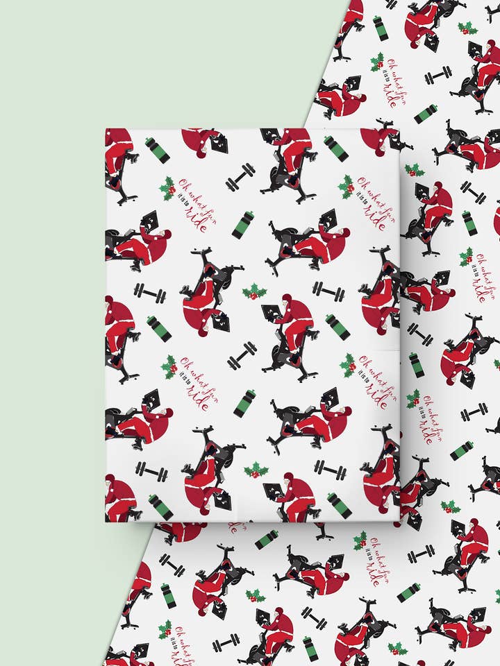 Weihnachts-Geschenkpapier für den Radsport für den Großhandel von The Card Bureau