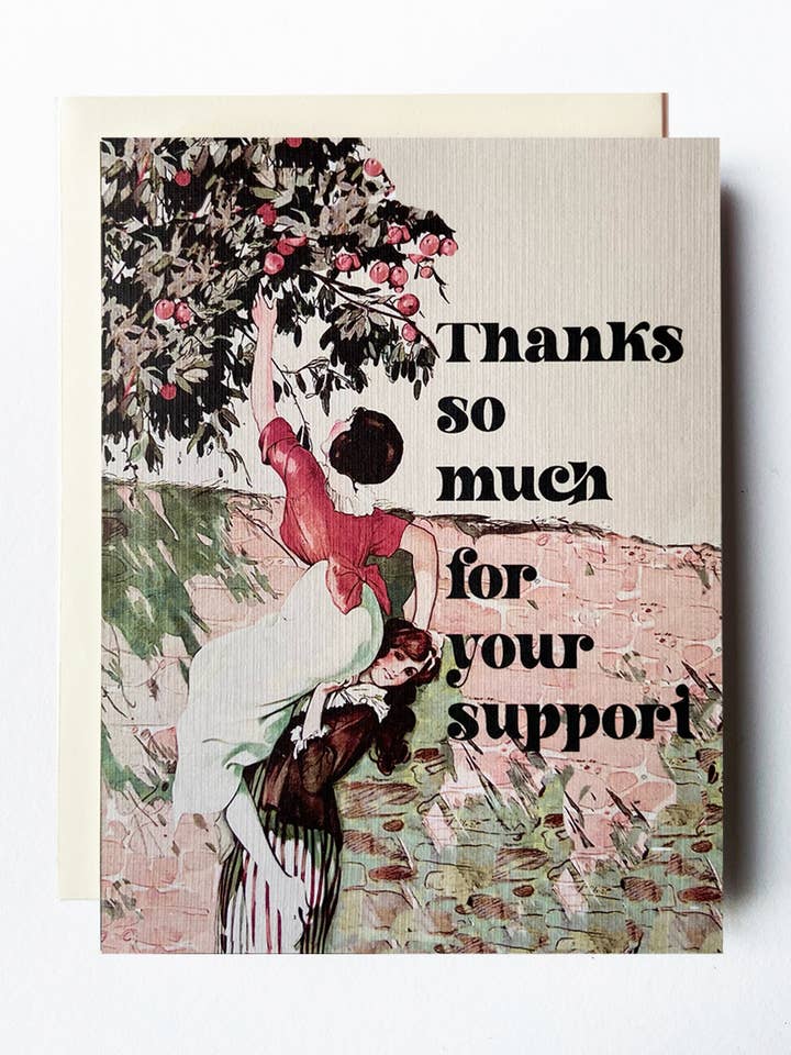 Art Deco Thank You for Your Support Vintage Card for wholesale by The Twentieth