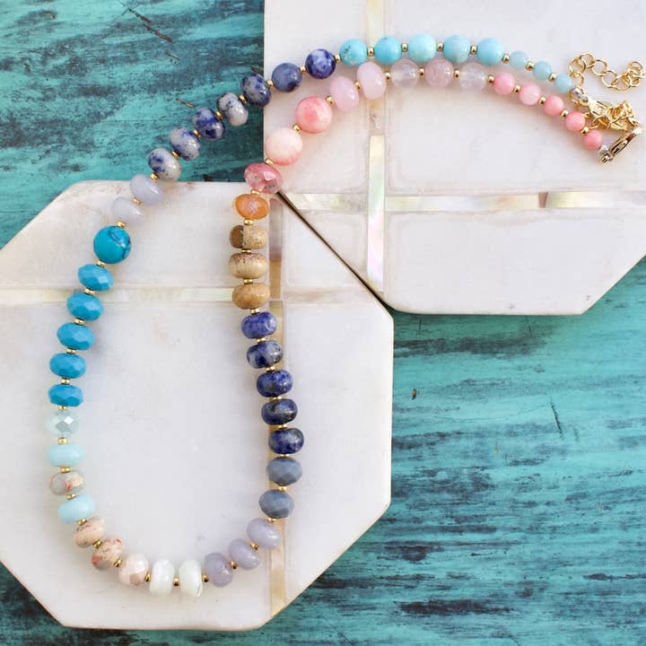 a.v. max - Vente Collier de perles - Collier Gemma Rondelle Medium