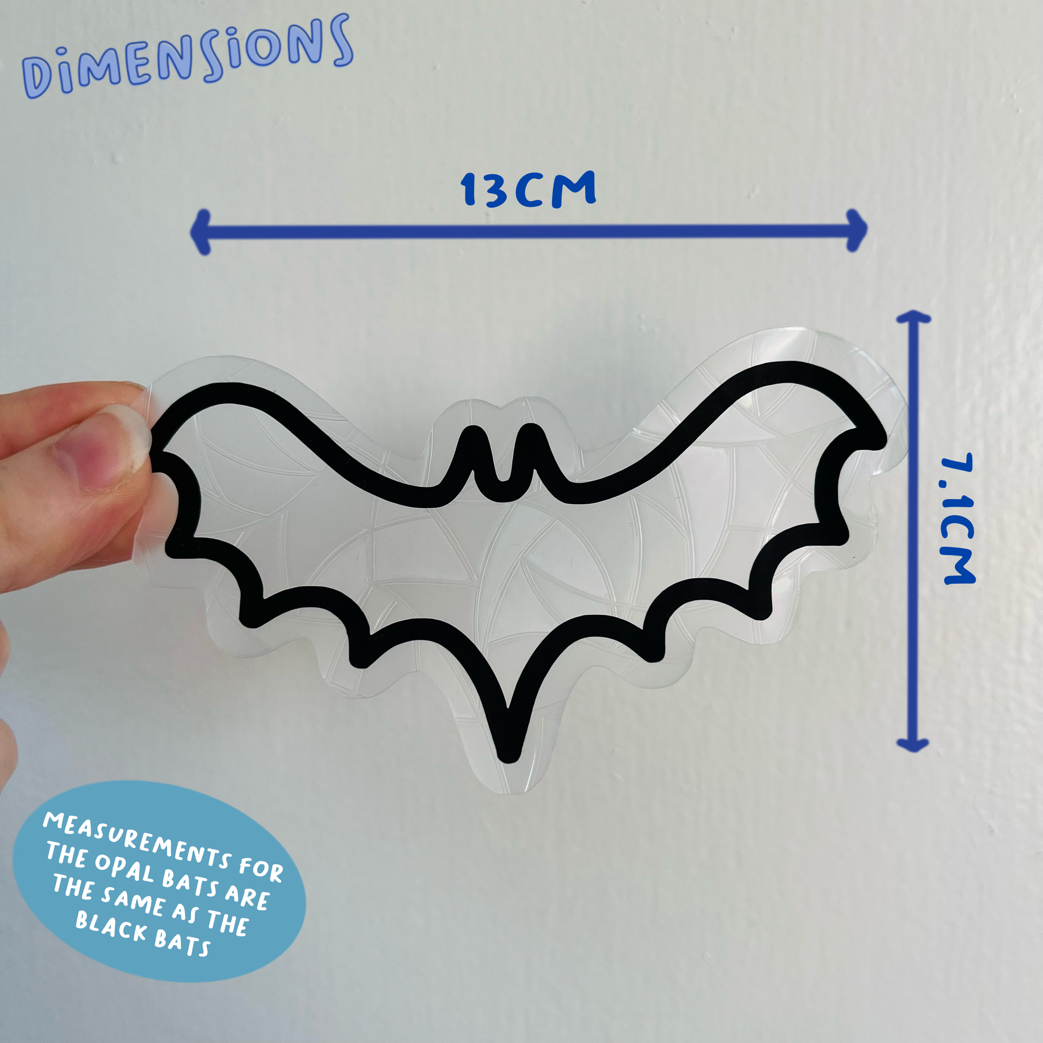 Poppodopolis – wholesale Suncatcher – Opal Bat Suncatcher Set2