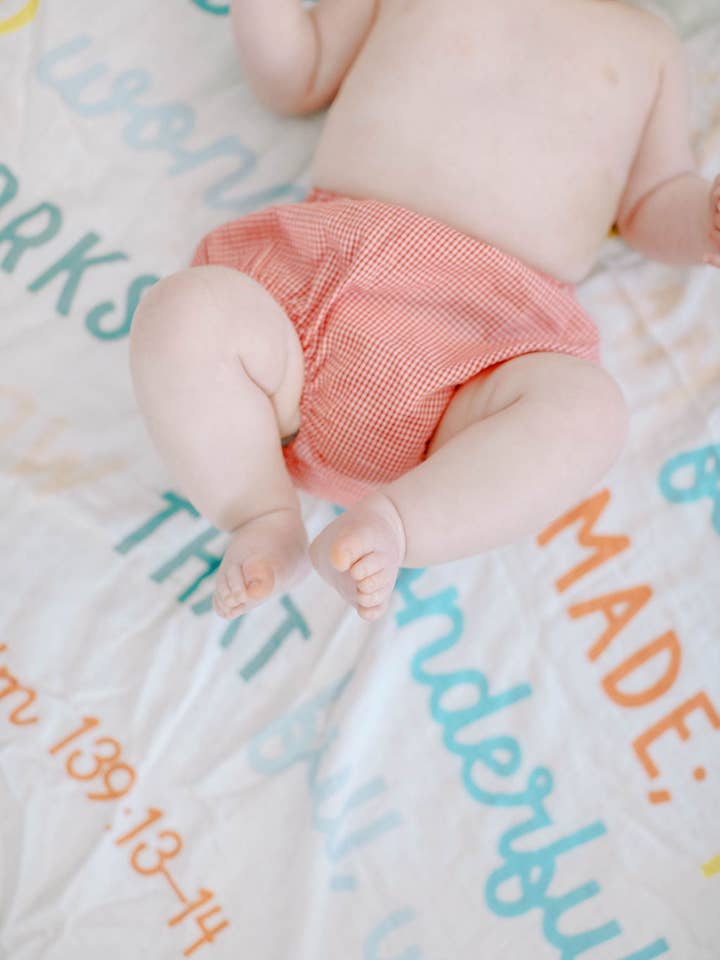 Tiny Theologians – Großhandel Bettdecke – Kind & Baby – Psalm 139 Musselin-Babydecke12