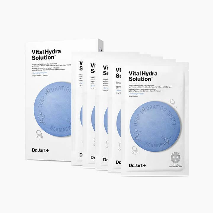 Glowiss - Wholesale Skincare Face Mask - DR.JART Vital Hydra Solution Deep Hydration Mask Sheet 25g*5 Sheets