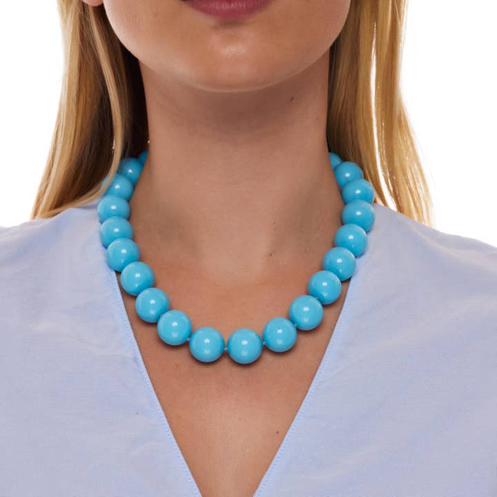 Turquoise Bead Necklace for wholesale by Kenneth Jay Lane