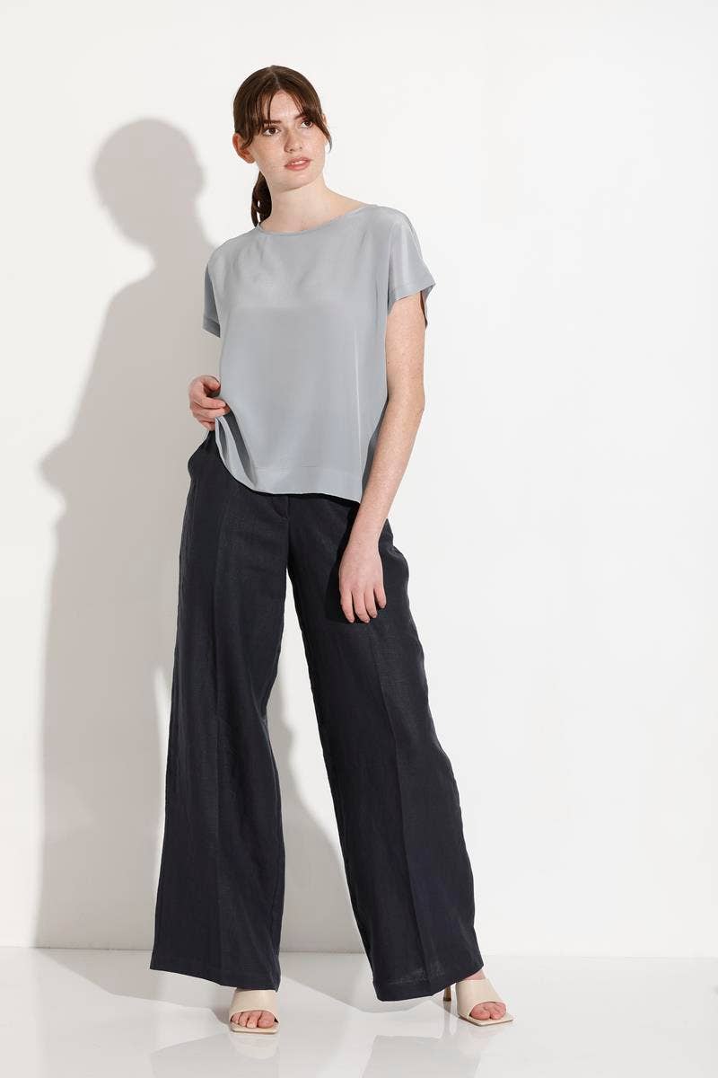 Harbour - Blue Poles- Linen Pant - Australian Made for wholesale on Faire2