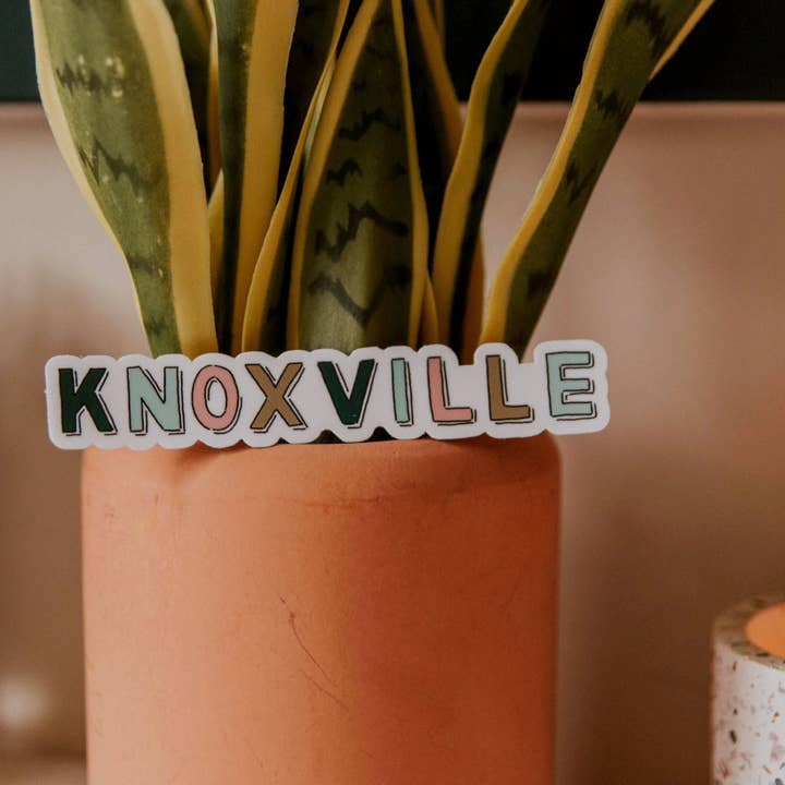 Knoxville Word Sticker
for wholesale by Paris Woodhull Illustrations