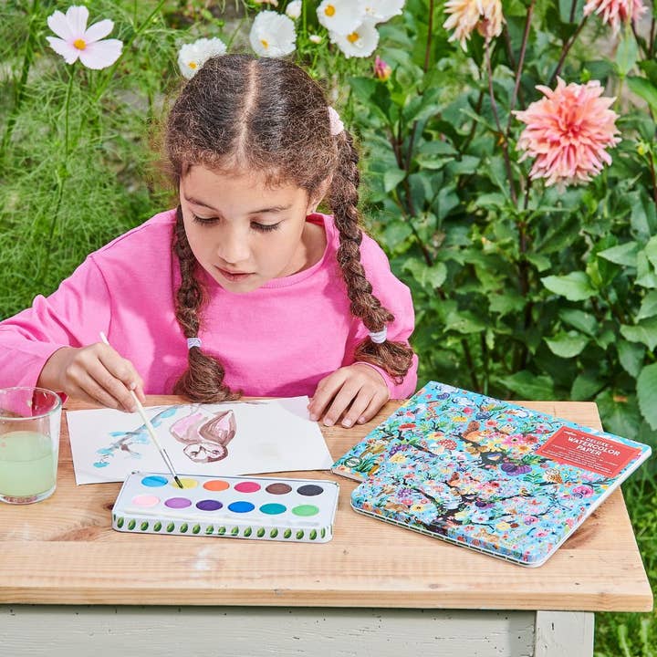 Just Imagine Toys - Wholesale Watercolor Paint - eeBoo 12 Watercolours in a Tin - Tree of Life2