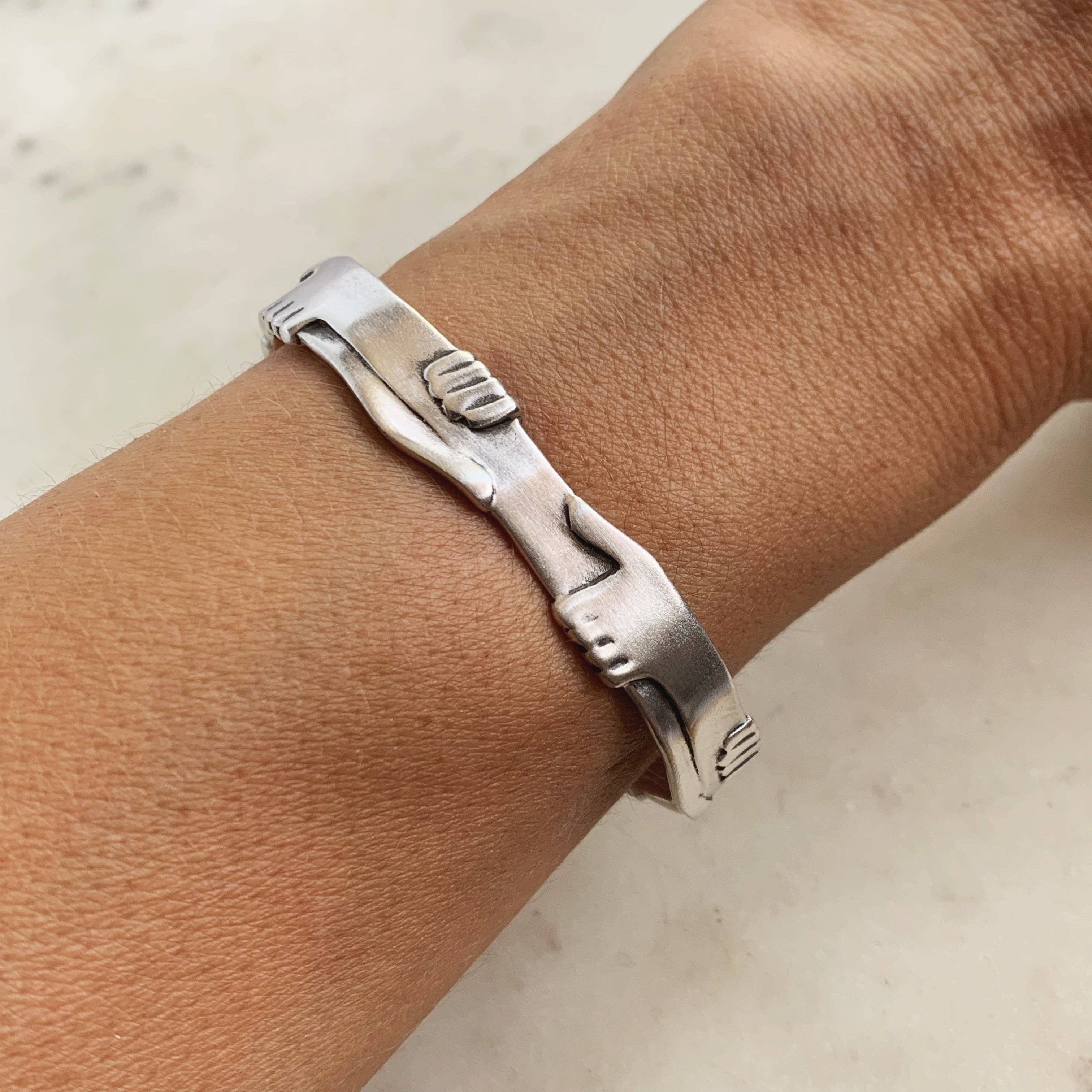 Mimosa Handcrafted - Wholesale Cuff Bracelet - ONE HUMAN FAMILY CUFF8