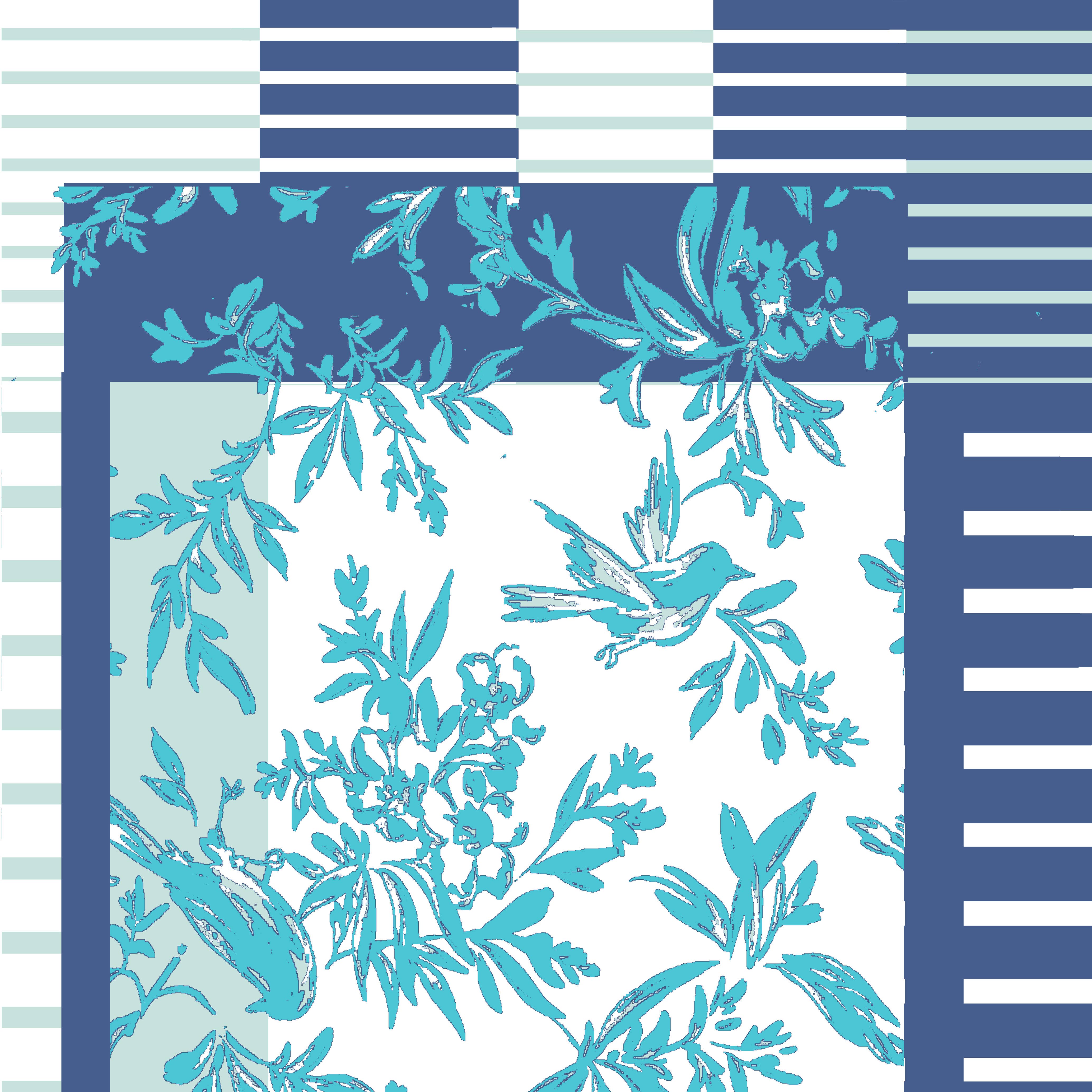 Supplement D'AM - Wholesale Scarf - Women's - Pareo stole for Brigitte Bardot birds and stripes Esterel8