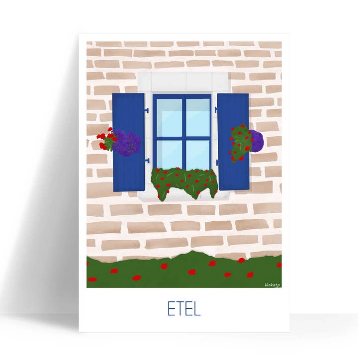 Affiche Étel pour la vente par Wakatp