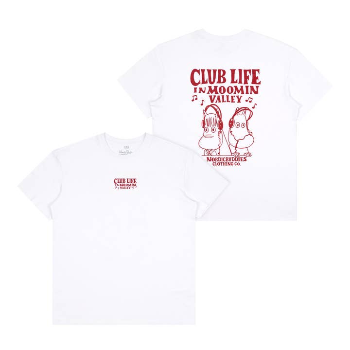 Moomin Club Life T-Shirt for wholesale by Nordicbuddies