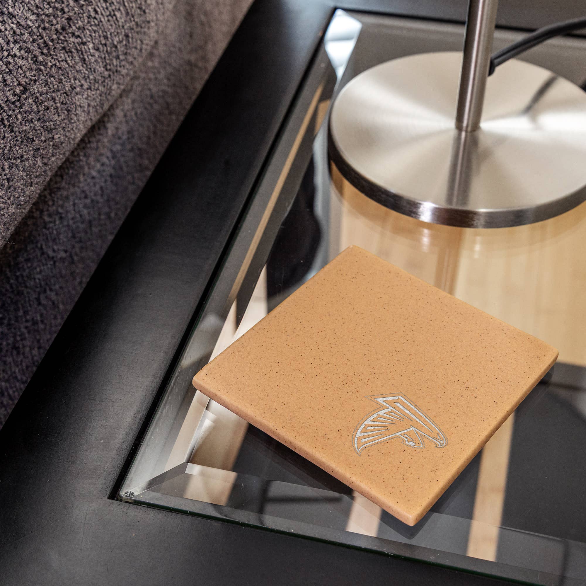 Rico Industries - Wholesale Coasters - NFL  Atlanta Falcons Sand Laser Engraved  Color Coaster3