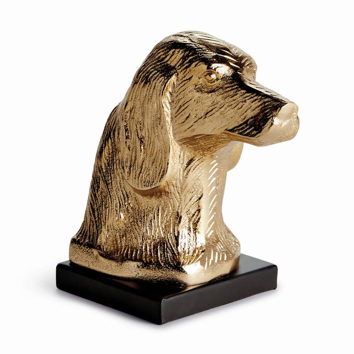 Distinguished Dog Bust Sculpture - Handcrafted for wholesale by Napa Home & Garden