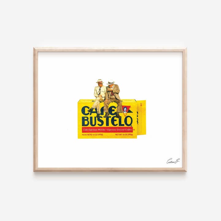 Bustelo Coffee Kunstdruck | Latina Latino Wandkunst | Kaffee für den Großhandel von Monstera Monday Shop
