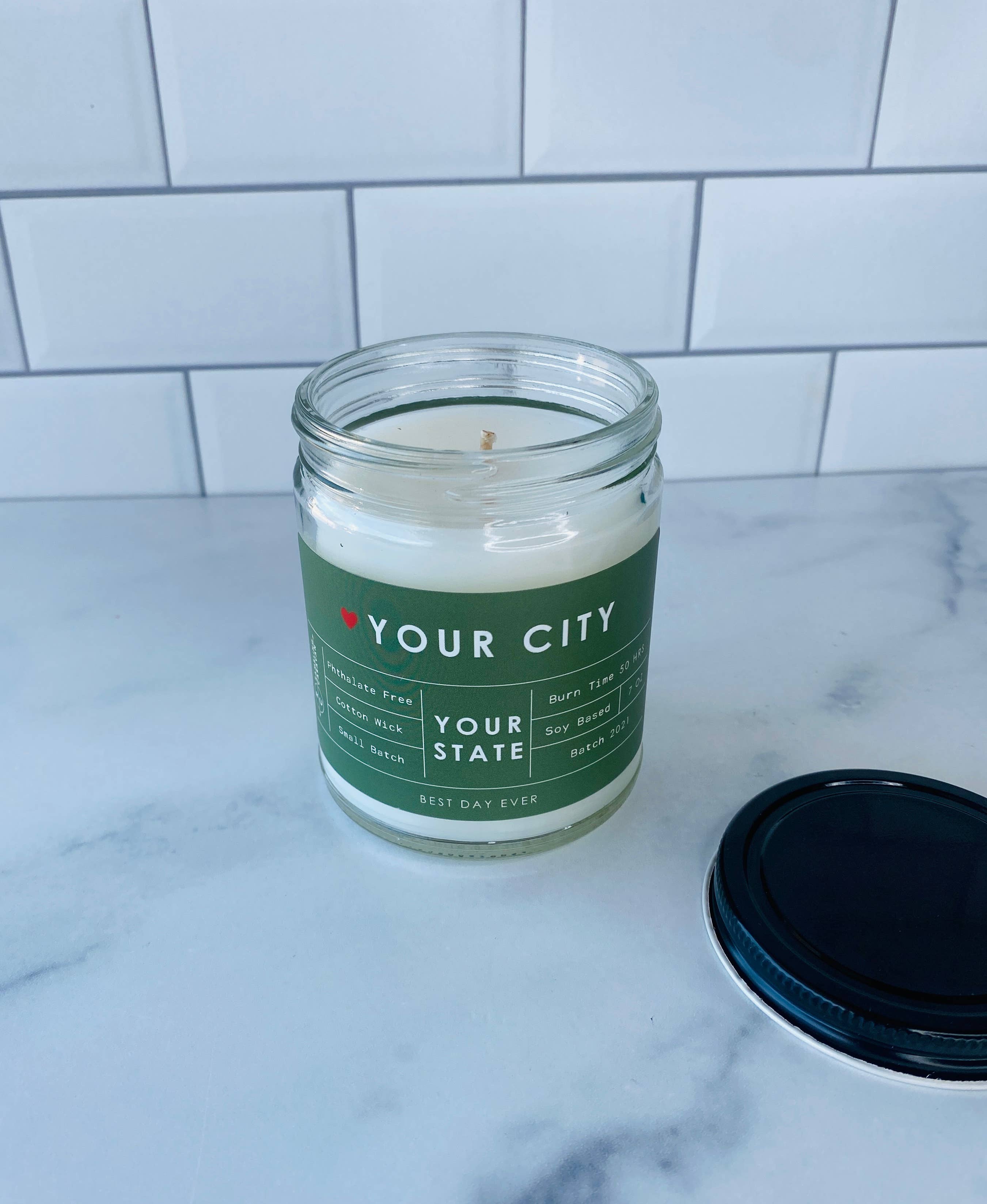 Rambling Caravan - Wholesale Jar/Filled Candle - Your City-Your State Custom Order Candle14