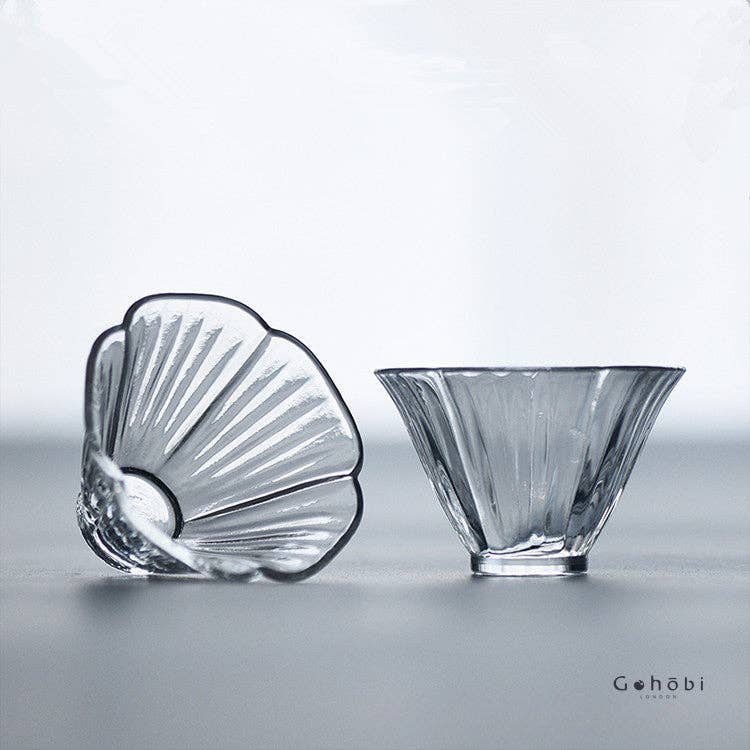 Gohobi （We cover U.S. import duties） - Venta al por mayor Taza de café/té - Taza de té de vidrio con diseño floral hecha a mano por Gohobi1