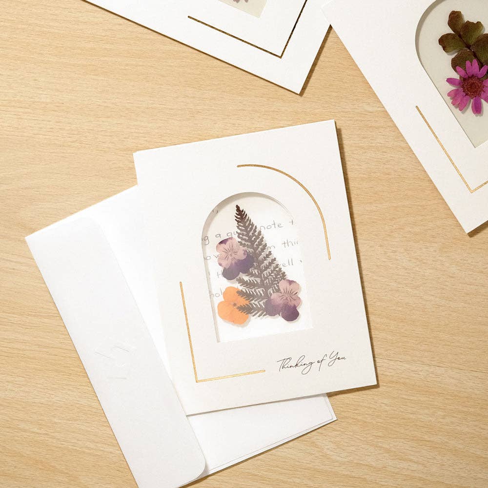 Lovepop Cards - Wholesale Everyday Greeting Card - Petal Pressed ‘Thinking of You’ Notecards - Garden Bloom (Assorted 12-Pack)2
