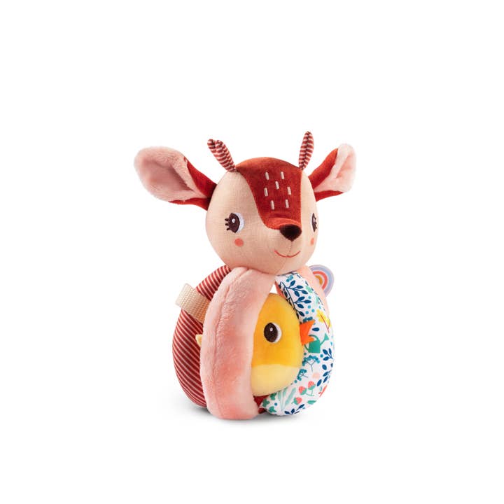 Janod - Wholesale Handheld Rattle - Baby - Stella Plush Activity Rattle with Handles