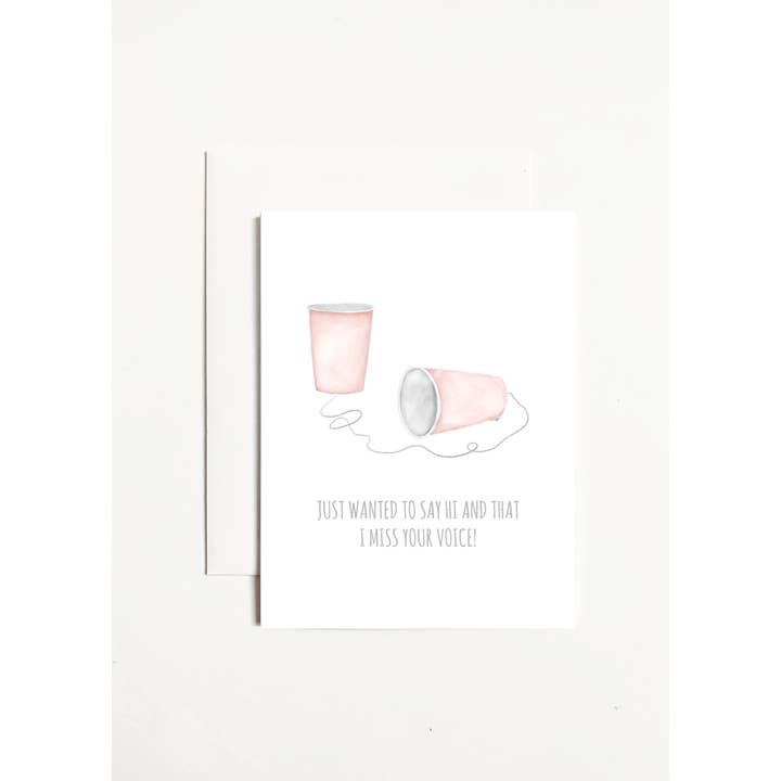 k.Patricia Designs - Venta al por mayor Tarjetas de felicitación - ¡Solo quería saludarte y que echo de menos tu voz!
