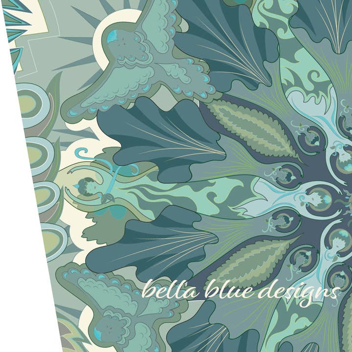 Bella Blue Designs - Wholesale Everyday Greeting Card - Greeting Card on Bamboo Paper - Centering Spirit Square, 5x5