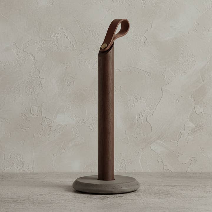 Grab kitchen roll holder, smoked oak for wholesale by Studio Nordhaven