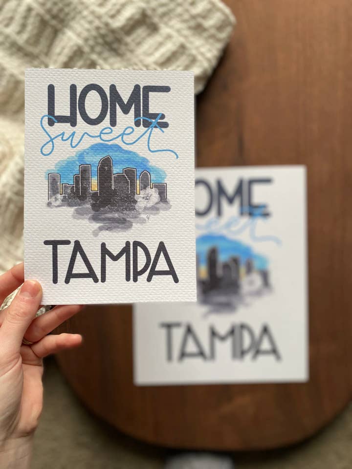 Home Sweet Tampa Art Print for wholesale by Jessi's Messes