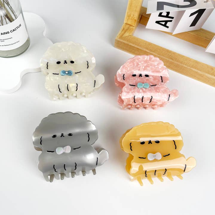 Fermaglio per capelli in acetato ecologico con papillon per cuccioli per la vendita all'ingrosso da parte di mildstyles