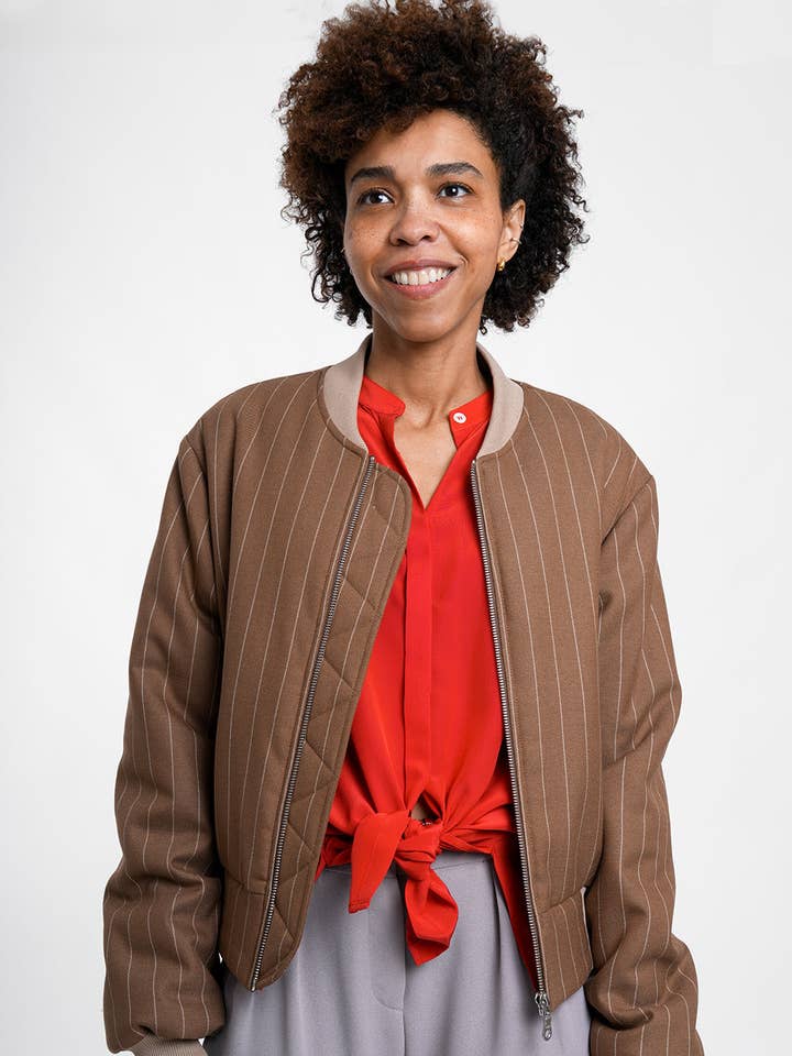 Idora 1057 Jacket - camel for wholesale by PREGO