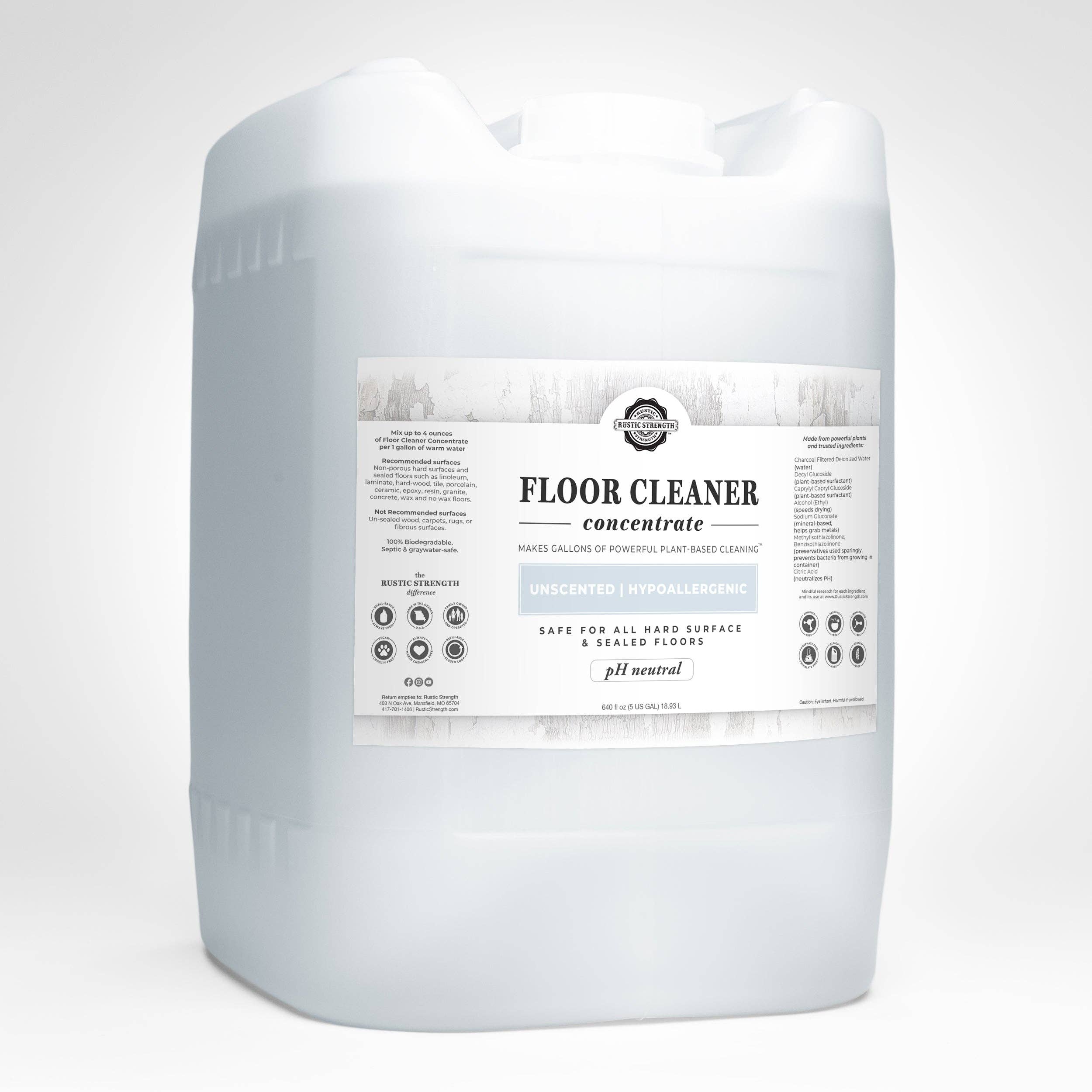 Rustic Strength - Wholesale Floor Cleaner - Multi-Surface Floor Cleaner | Concentrate8