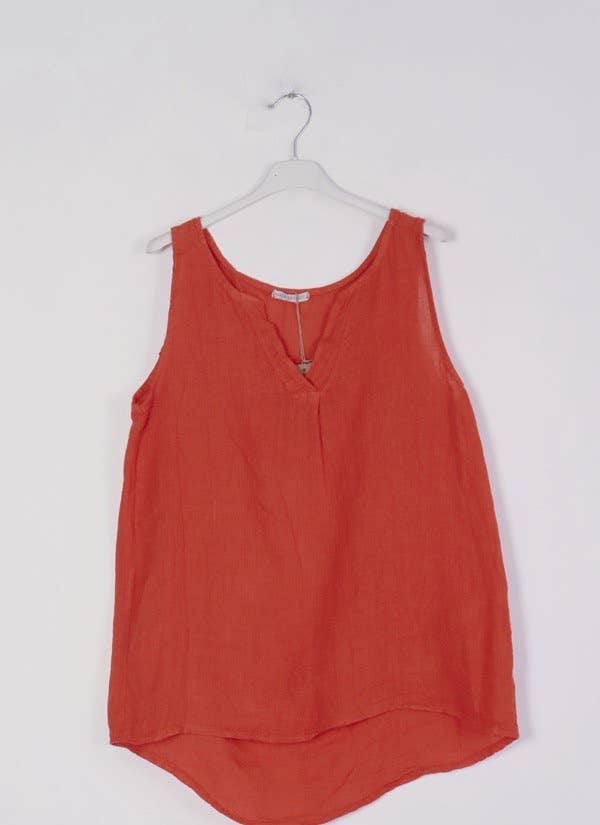 LÉA & LUC - Wholesale Tunic - Women's - 100% Linen Tank Top REF. 3800915