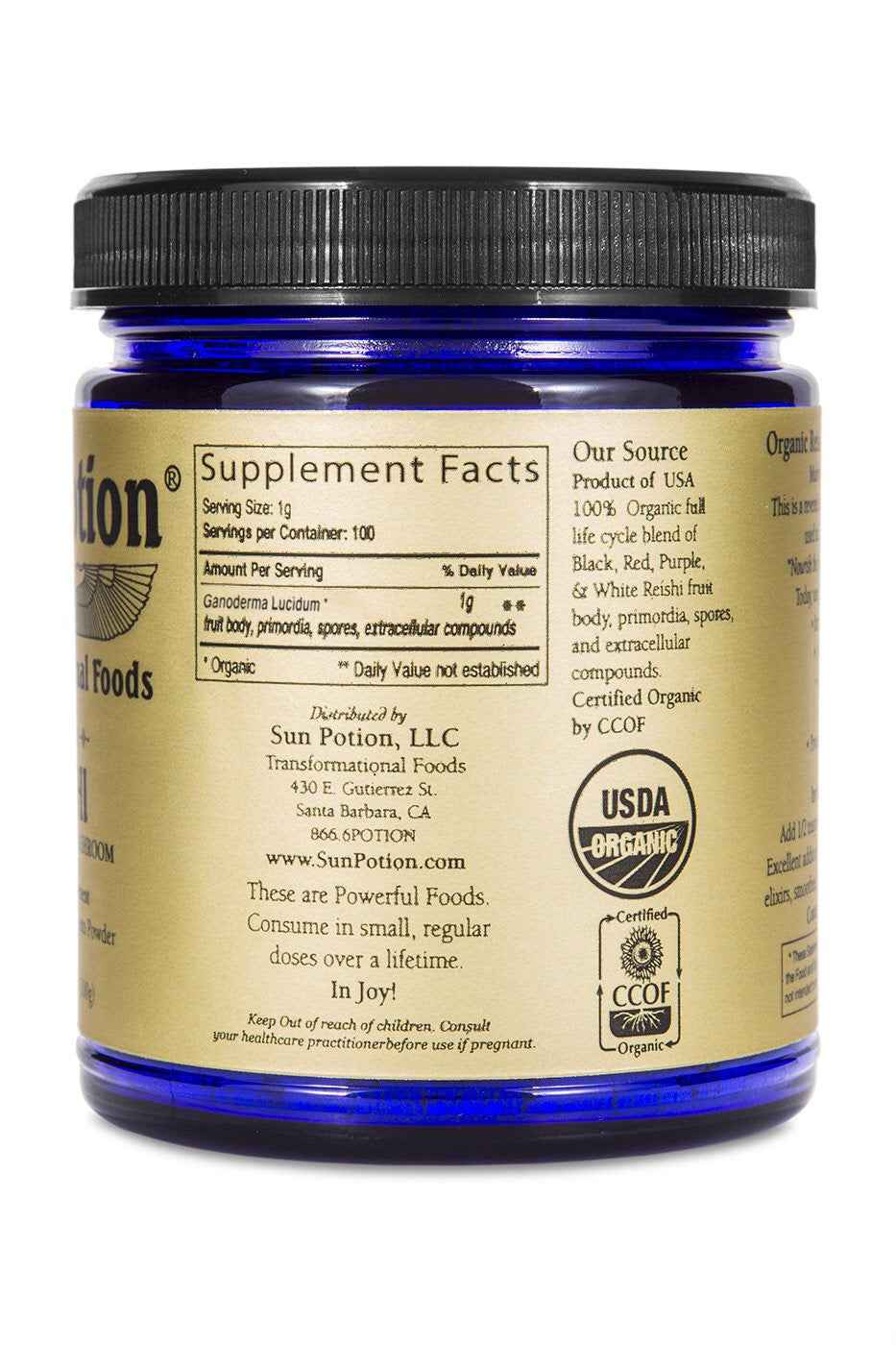 Sun Potion - Vendita all'ingrosso Proteine/superfood in polvere - Polvere di Funghi Reishi (Biologica)7