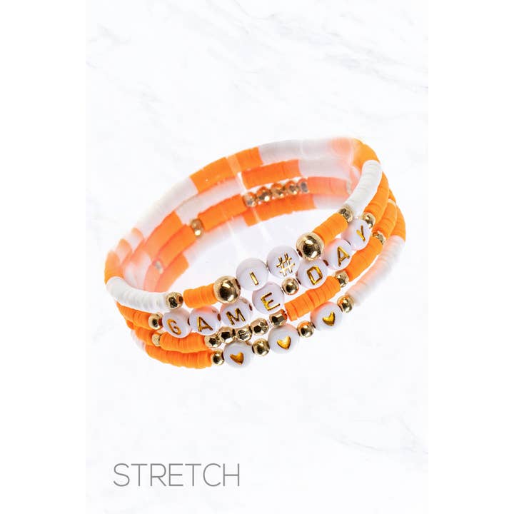 Suzie Q USA - Wholesale Beaded Bracelet - Game Day Stretch Bracelet Set