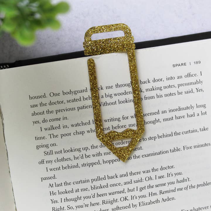 Marque-page personnalisé en forme de crayon pour la vente par Pearl's Custom Creations