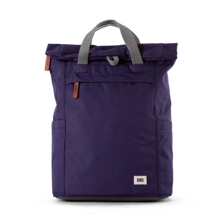 Finchley Medium Backpack in Ocean Canvas for wholesale by ORI London