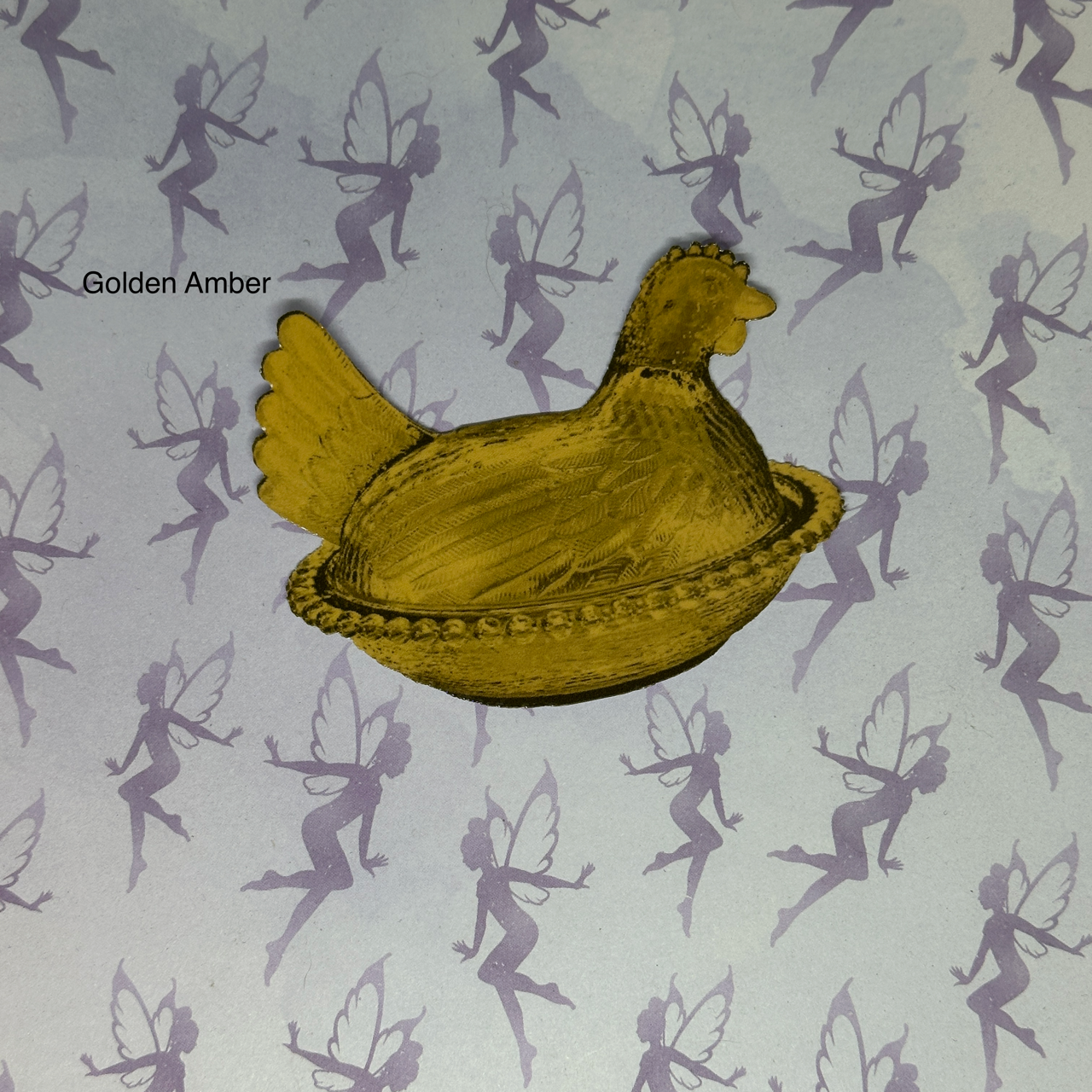 My Graphic Fairy Designs - Wholesale Sticker - Hen on Nest Sticker, Gold Collection1