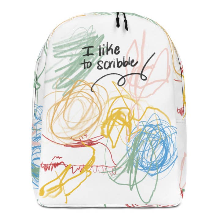 I Like To Scribble Backpack for wholesale by Akimiro Studio