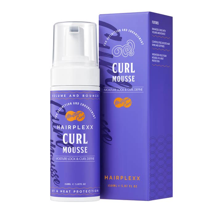 HAIRPLEXX Curl Mousse for Moisture Lock& Curl Define 5.07 oz for wholesale by Aurane Beauty