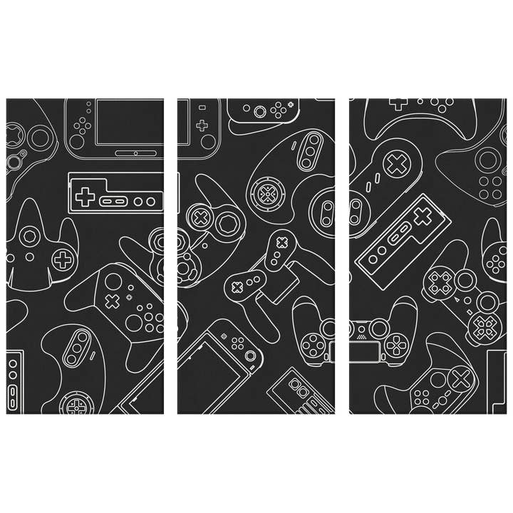 Video Game Art Work, 3 Panel Canvas Art, Game Room Wall Decor, Canvas Art Print for wholesale by Caliberry Home Goods